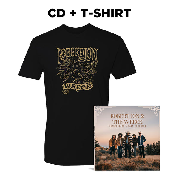 Heartbreaks & Last Goodbyes CD & T-Shirt Package
