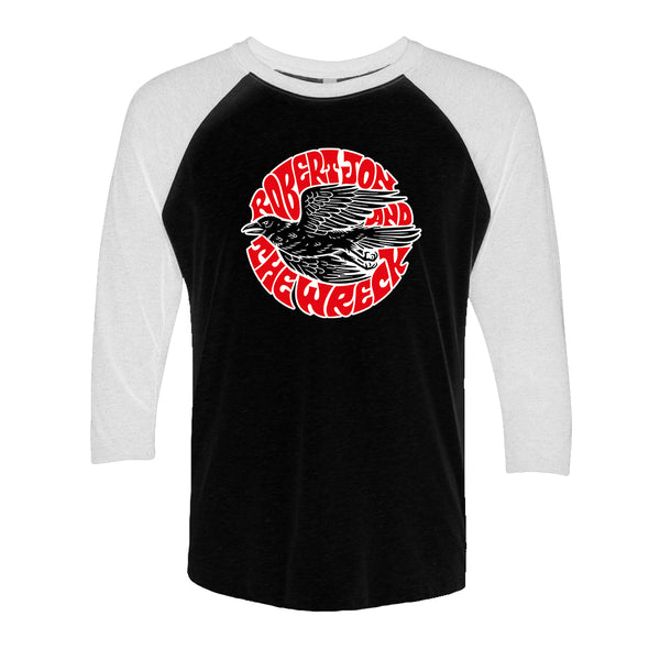 Groovy Crow 3/4 Sleeve T-Shirt (Unisex)