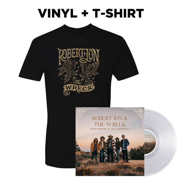 Heartbreaks & Last Goodbyes Vinyl & T-Shirt Package