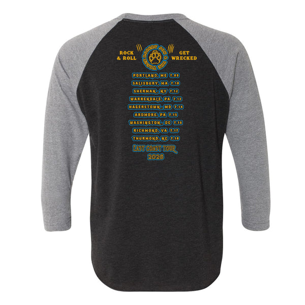 2026 East Coast Tour 3/4 Sleeve T-Shirt (Unisex)