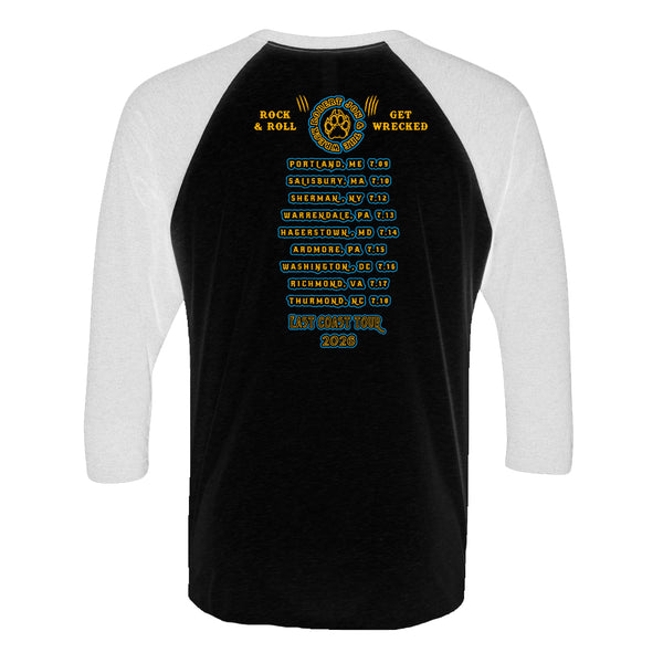 2026 East Coast Tour 3/4 Sleeve T-Shirt (Unisex)