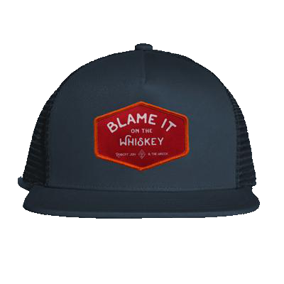 Blame It On The Whiskey Patch Trucker Hat